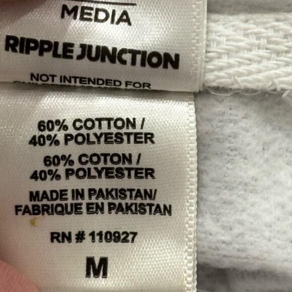 Men’s Shonen Jump Naruto Shippuden Drawstring Hoodie M Tie Dye Grey - Picture 4 of 7